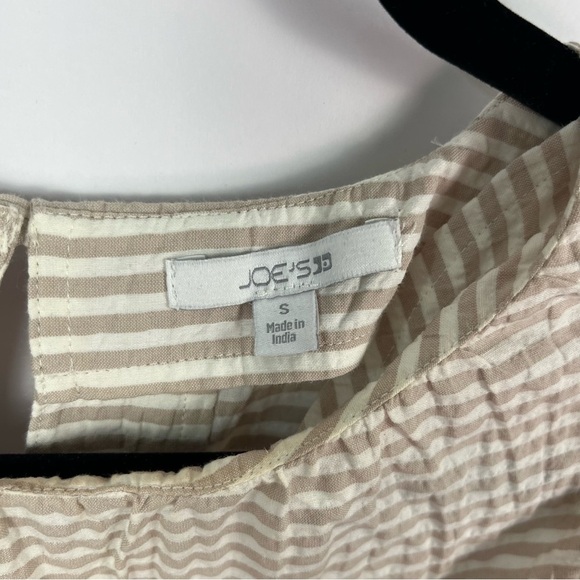 Joe’s The Lorraine Top in Boardwalk Stripe Tan White sz Small - Picture 6 of 10